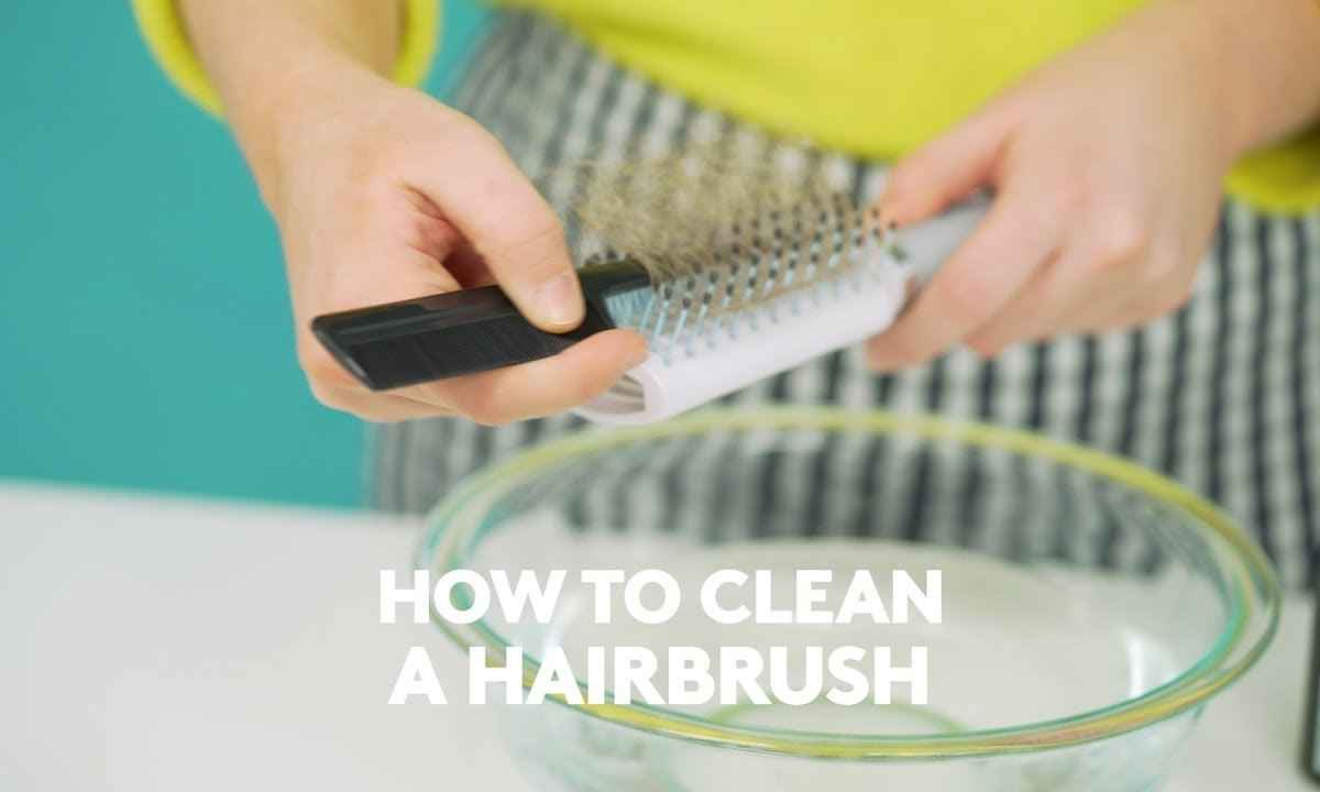 how to clean a hairbrush