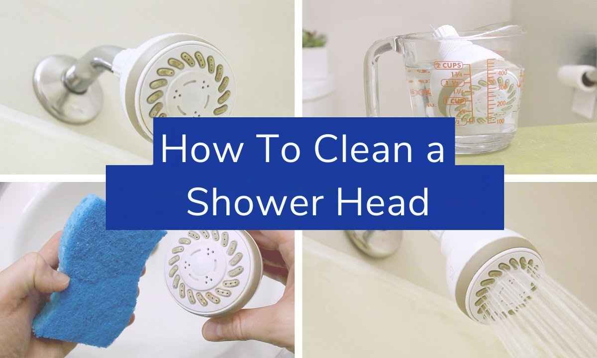 how to clean a shower head