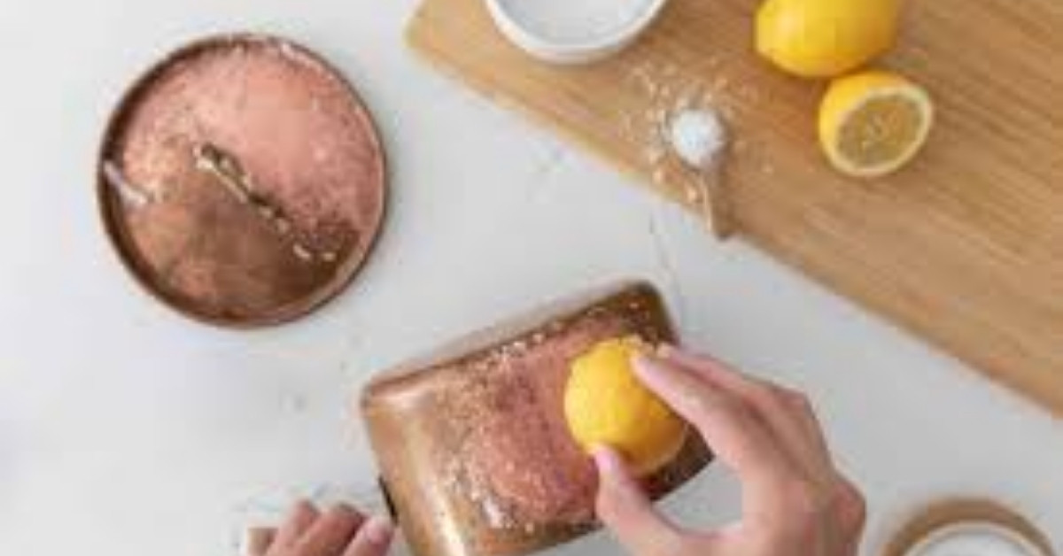how to clean copper pans