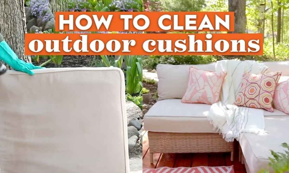 how to clean outdoor cushions